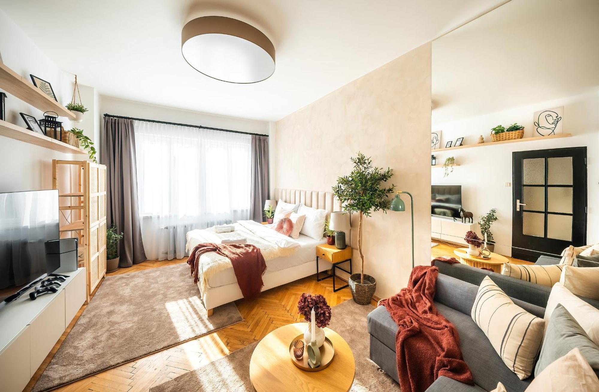 2Br 1,5Bath Chic City Suite Near Wenceslas Square 布拉格 外观 照片